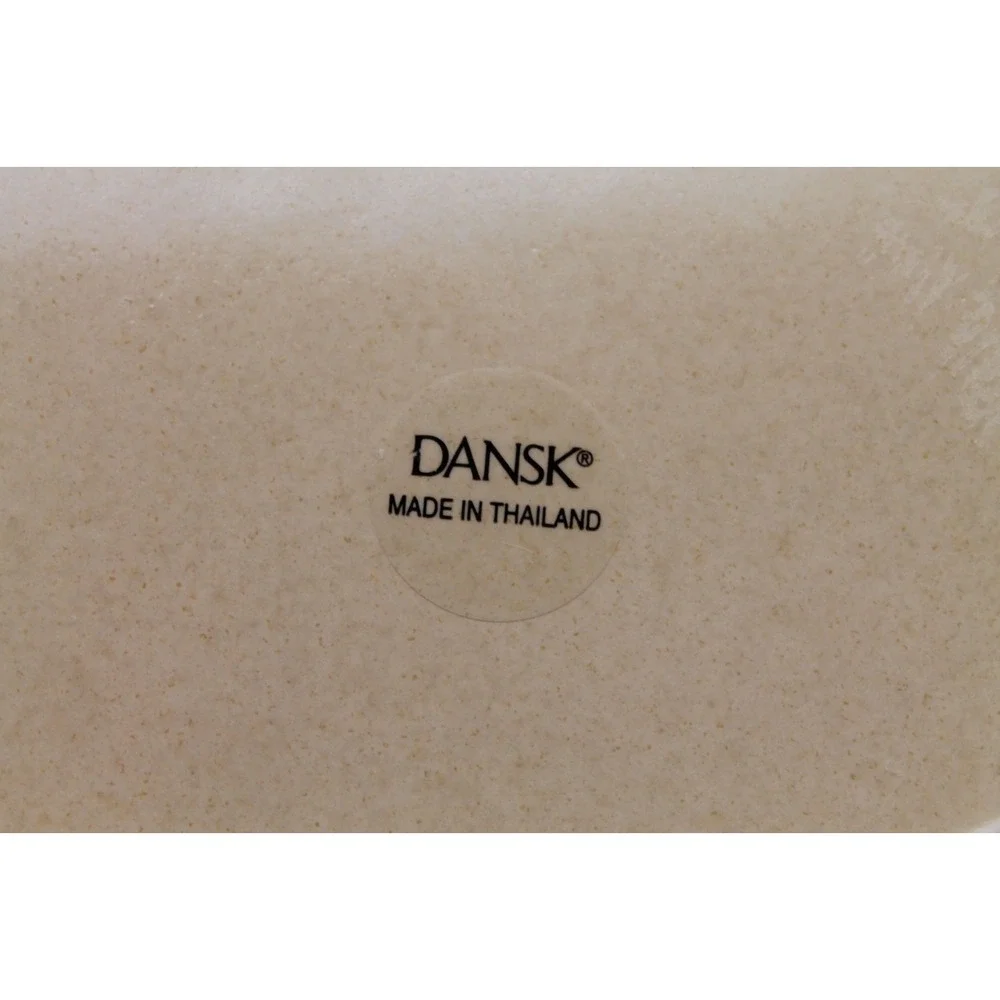 Dansk Sirocco Khaki Dinner Plates Set of 4 Japan Tan Brown Rim 11